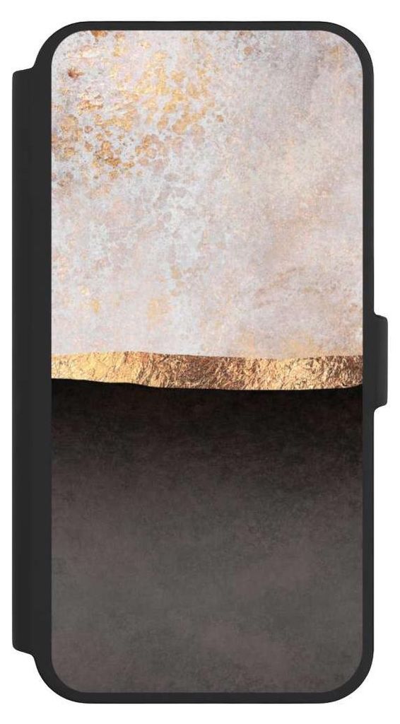 NIVOCASE Klapphülle für Apple iPhone 16 Pro Max Handyhülle aus Kunst Leder NIVOflip schwarz Abstrakt Black & White Trends