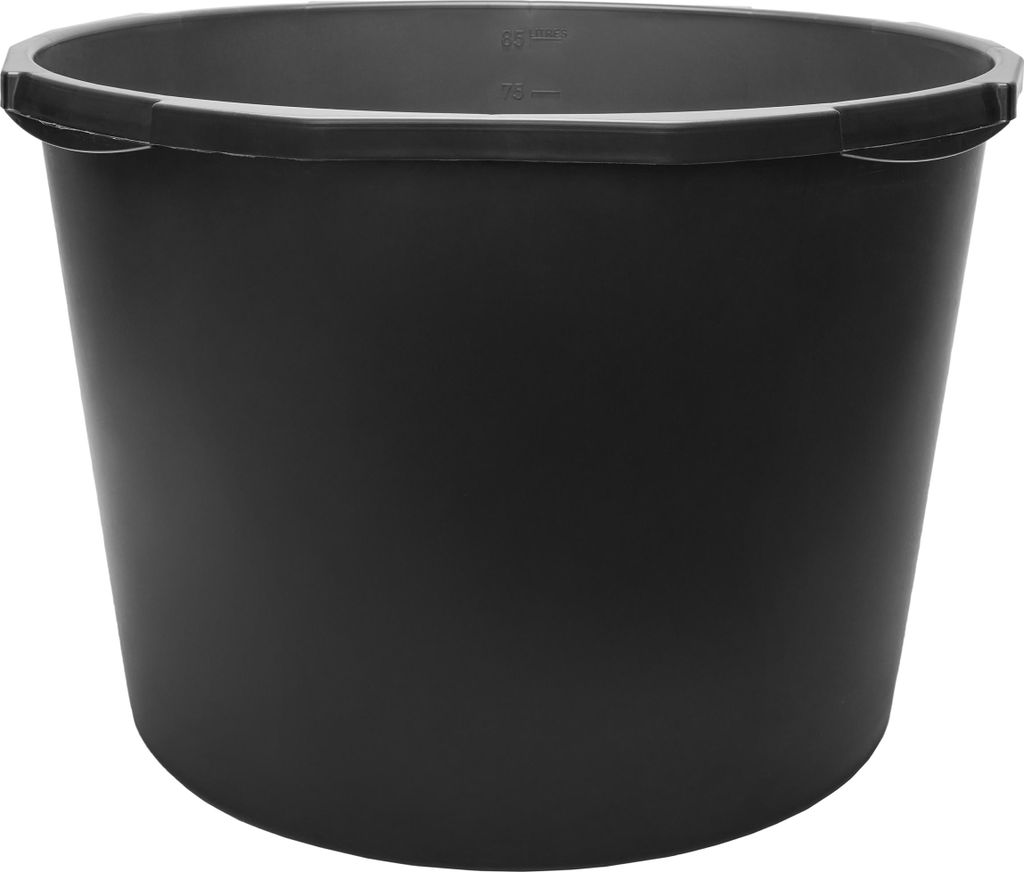 Garronda Mörtelwanne 5 Pack 90 L Rund Mörtelkübel Maurerkübel – robuste Kunststoffwanne aus recyceltem PE Mörtelkasten für Baustelle, Garte...