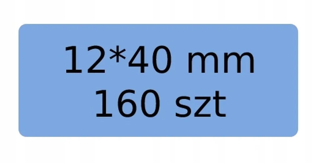 NIIMBOT Etichette Blu 12x40mm 160 pz | Nastro D11 D110 Originale