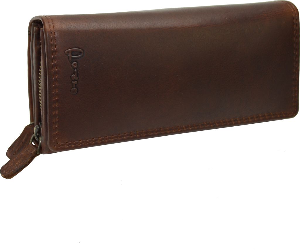 flevado Italy Pedro Design - Leder Damen Portemonnaie German Design geöltes Vollleder