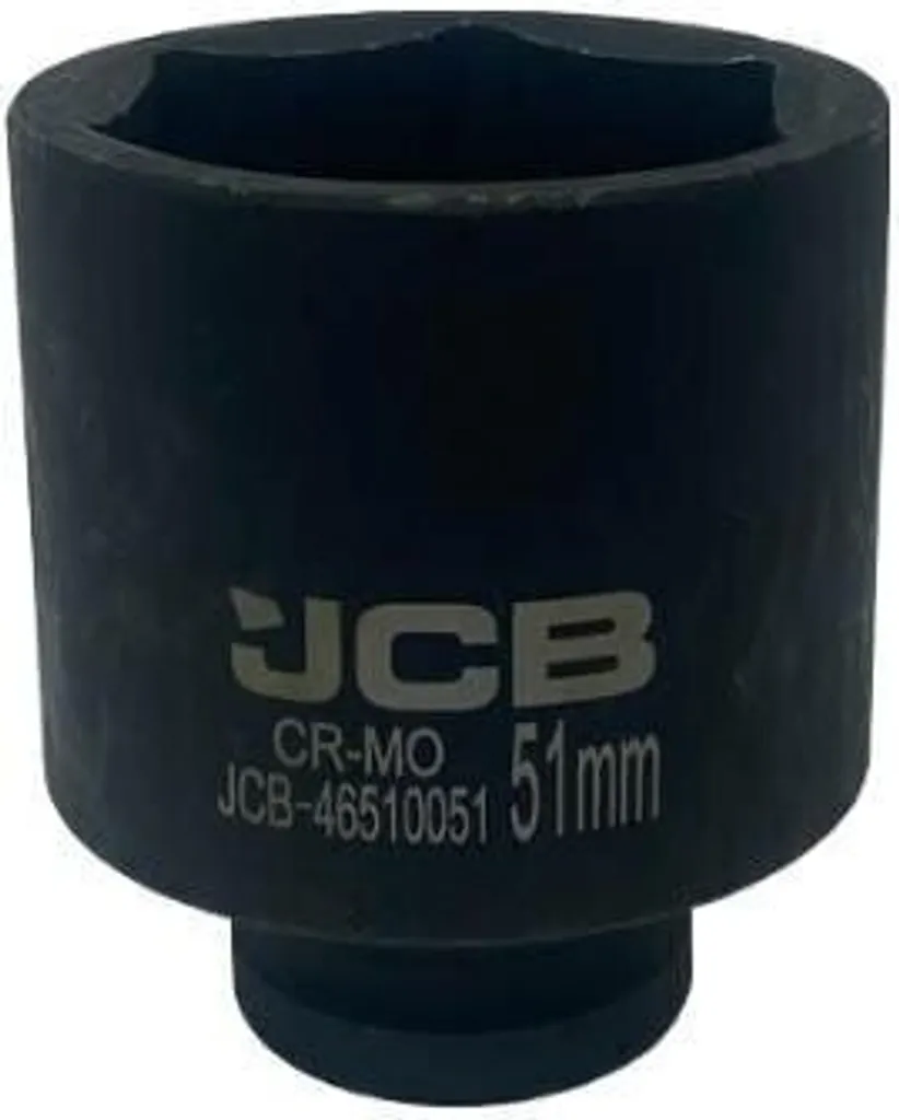 Presa esagonale JCB, 51 mm, per avvitatore a impulsi, presa a impulsi profonda, presa a impatto