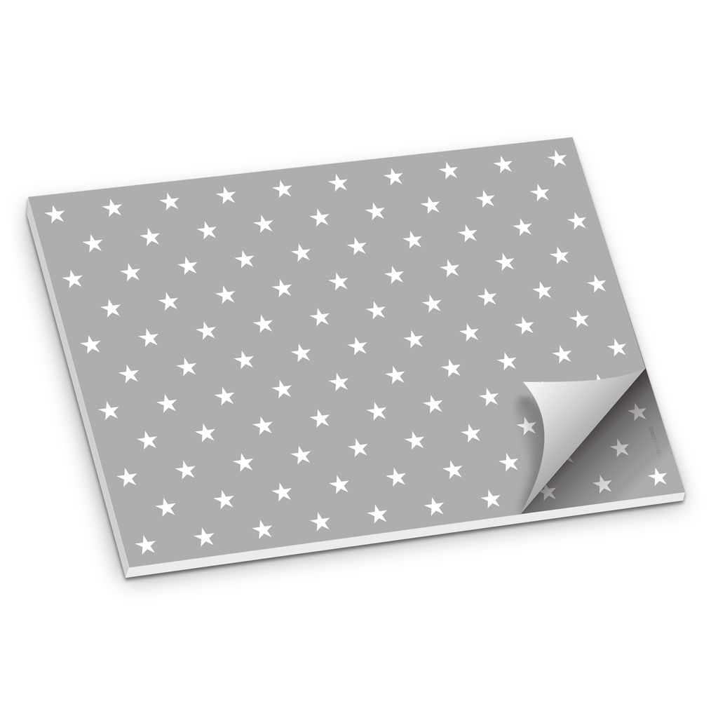 itenga Platzset Tischset "Sterne" Grau Weiß DIN A3 50 Blatt