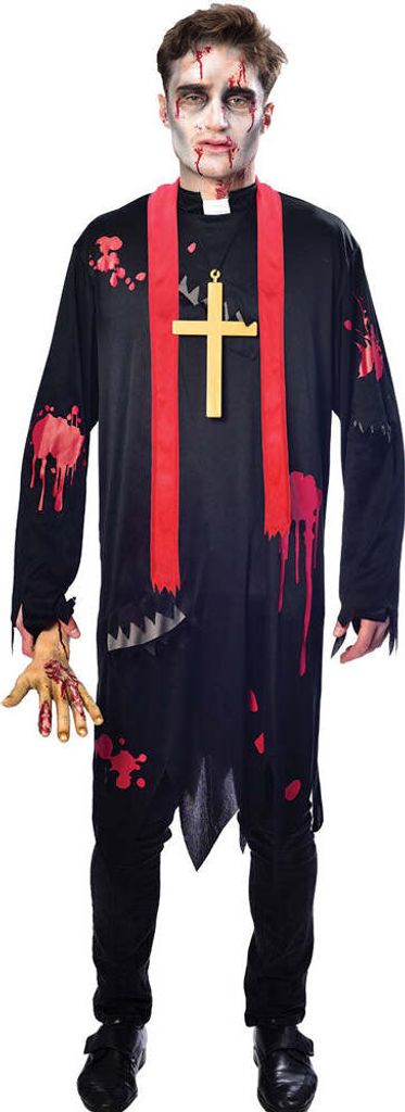 Zombie Pfarrer Kostüm für Herren