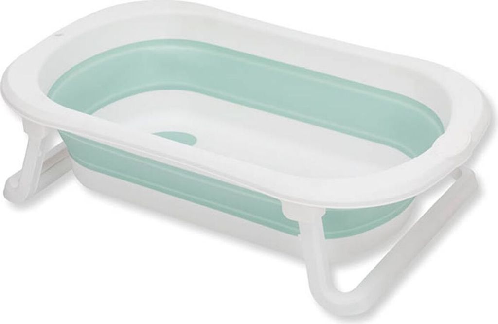 Fillikid Faltbadewanne Babywanne Orca Badewanne Salbei Weiß Faltbar