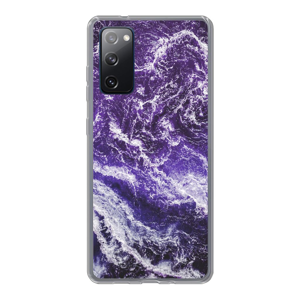 MuchoWow Handyhülle Schutzhülle Hülle für Samsung Galaxy S20 FE Mineralien - Muster - Naturstein Silikon Softcase Handy Hülle - Abdeckung
