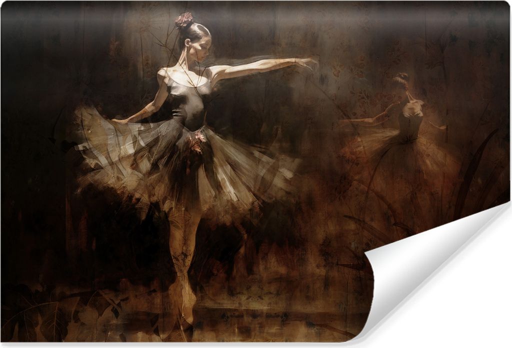 Muralo Vlies Fototapete BALLERINAS Tänzerinnen Abstraktion Retro Br. 520cm x Hö. 318cm