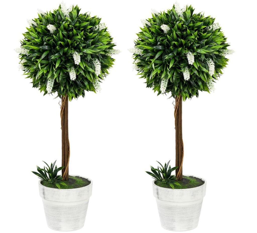 2er-Set Kunstbaum,künstliche Topf und Kunstmoos,künstliche Pflanzen 60 cm hoch