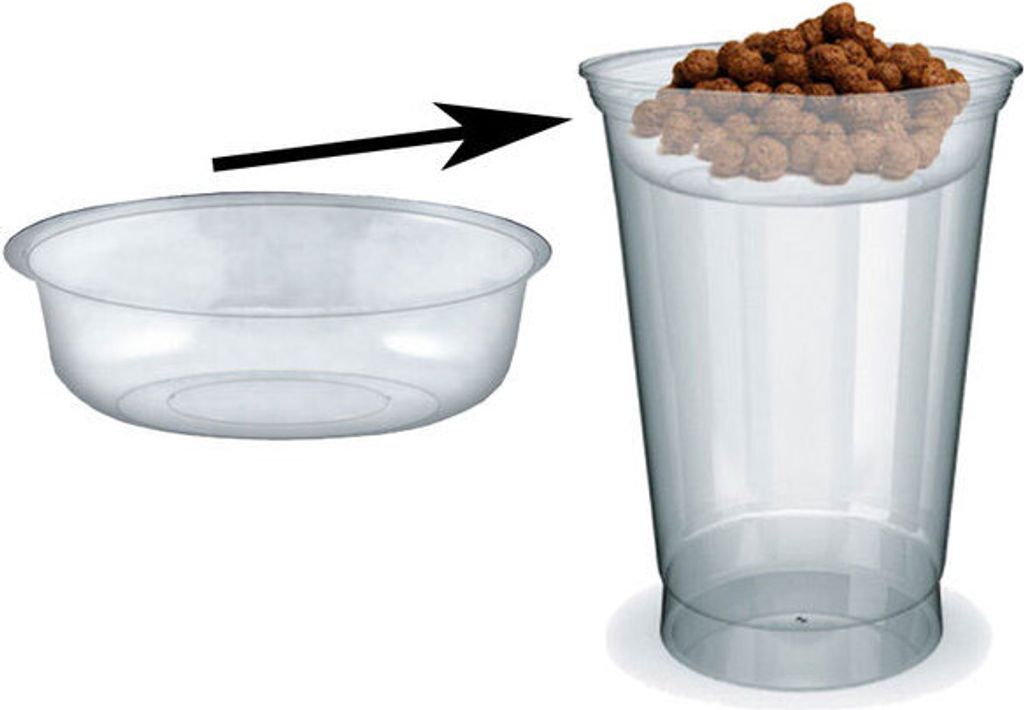 100x Einsatz für PET-Trinkbecher Smoothiesbecher Dessertbecher mit Ø 95 mm