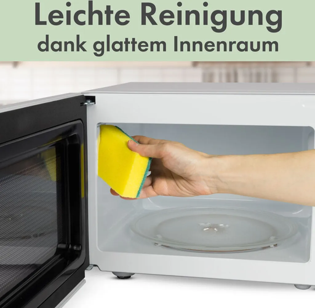 Micro-ondes Blanc Bomann MW 6014 CB 20L - Dégivrage et Cuisson Faciles - 17