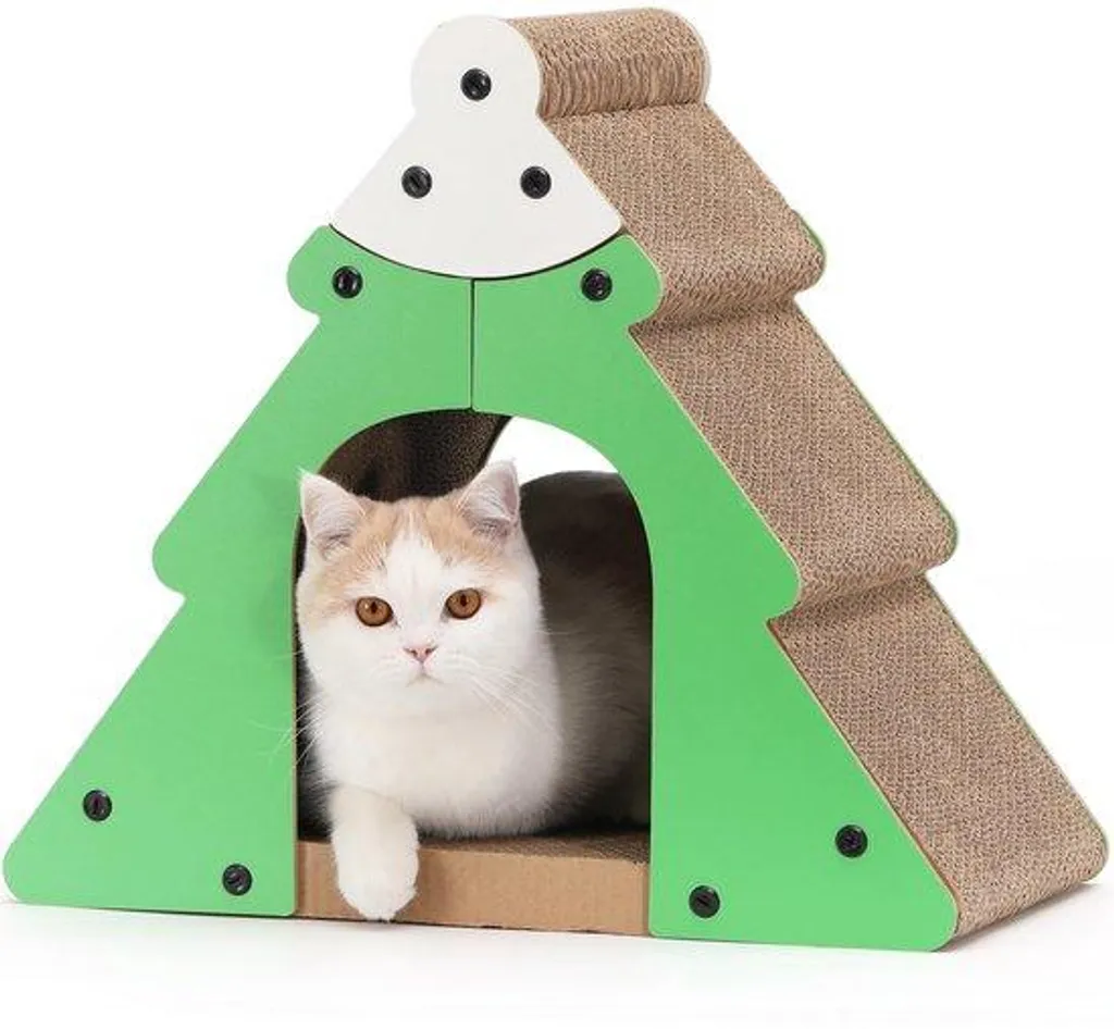 Arbre à chat intérieur montagne en carton pour l'exercice et le repos