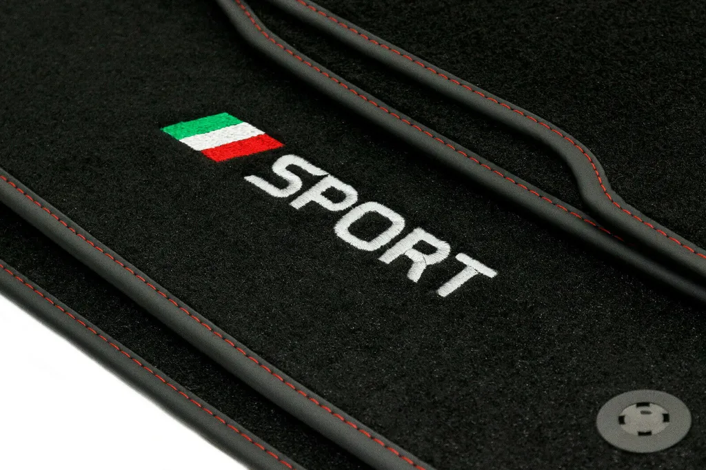 Set di tappetini in velluto SPORT per Alfa Romeo MiTo (2008-2018) - Misura perfetta