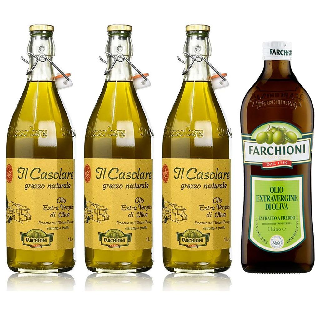 3x Farchioni Il casolare grezzo naturale 1L Extra nativ Produktbild 