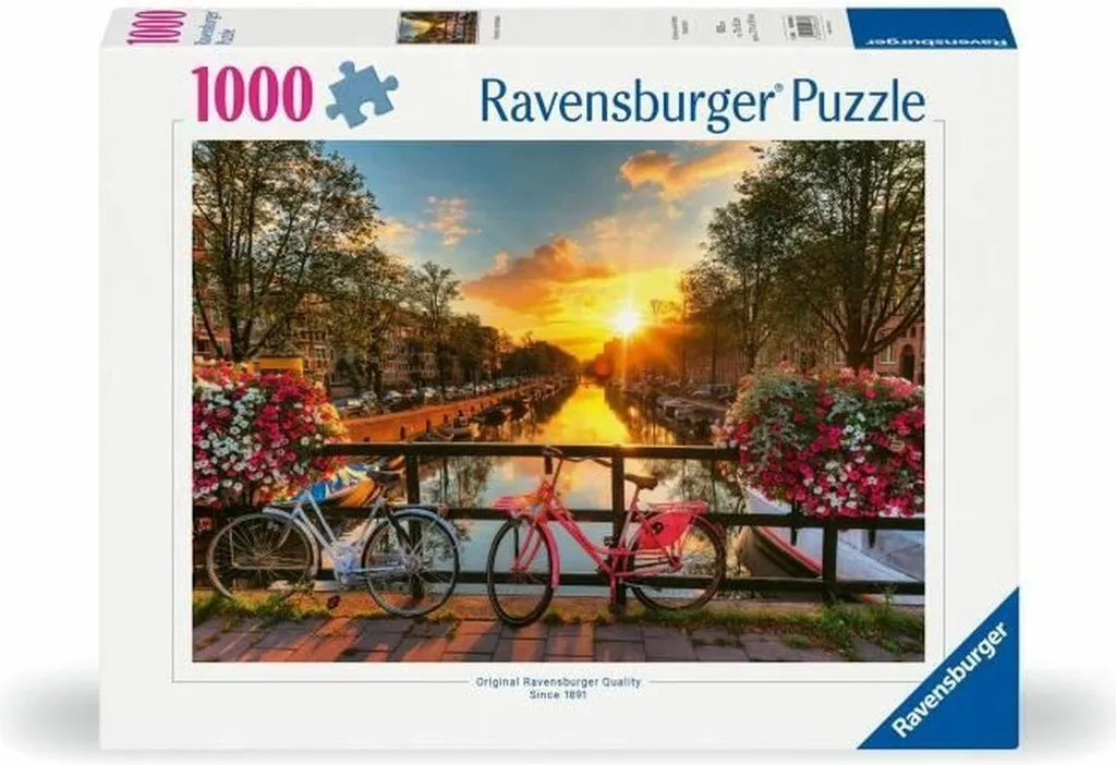 Puzzle adulte 1000 pièces Bicyclettes à Amsterdam par Ravensburger 16462