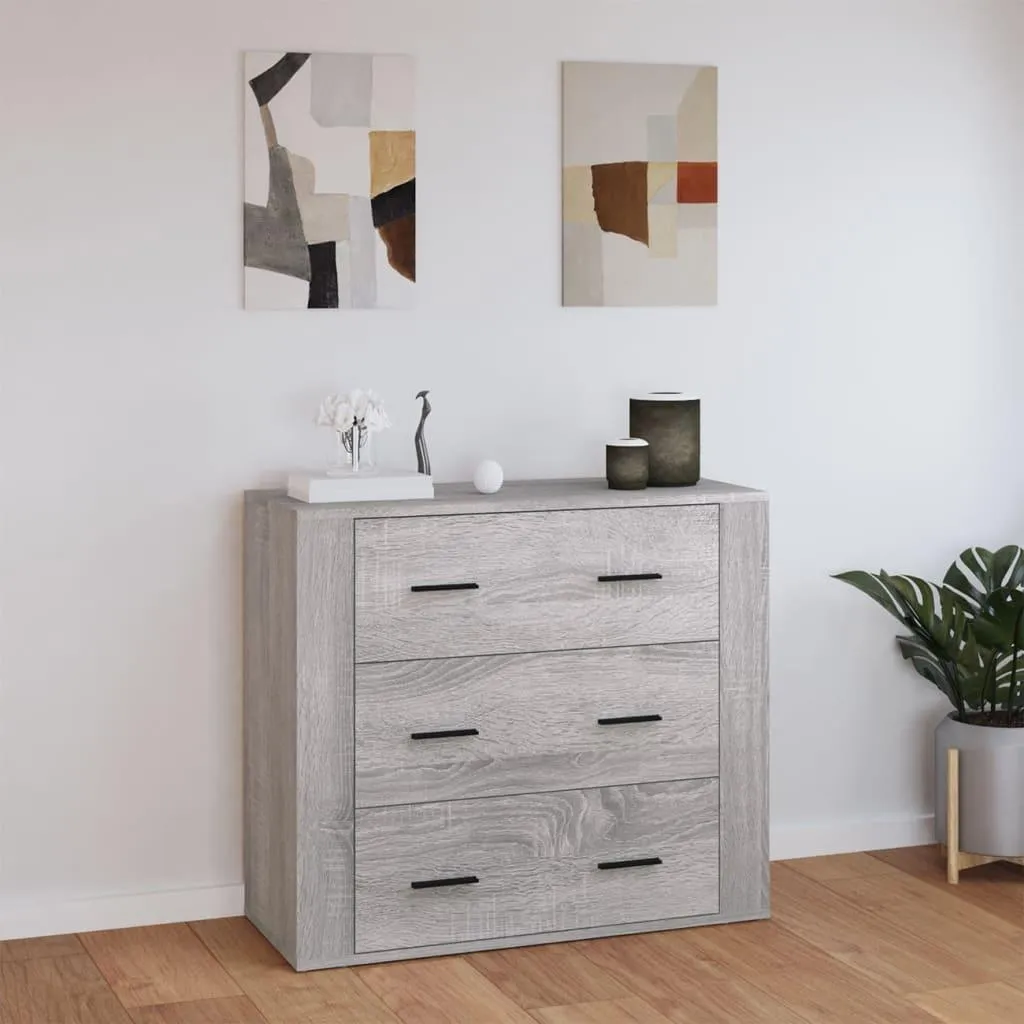 vidaXL Credenza Elegante Grigio Sonoma - Arreda con Stile 80cm