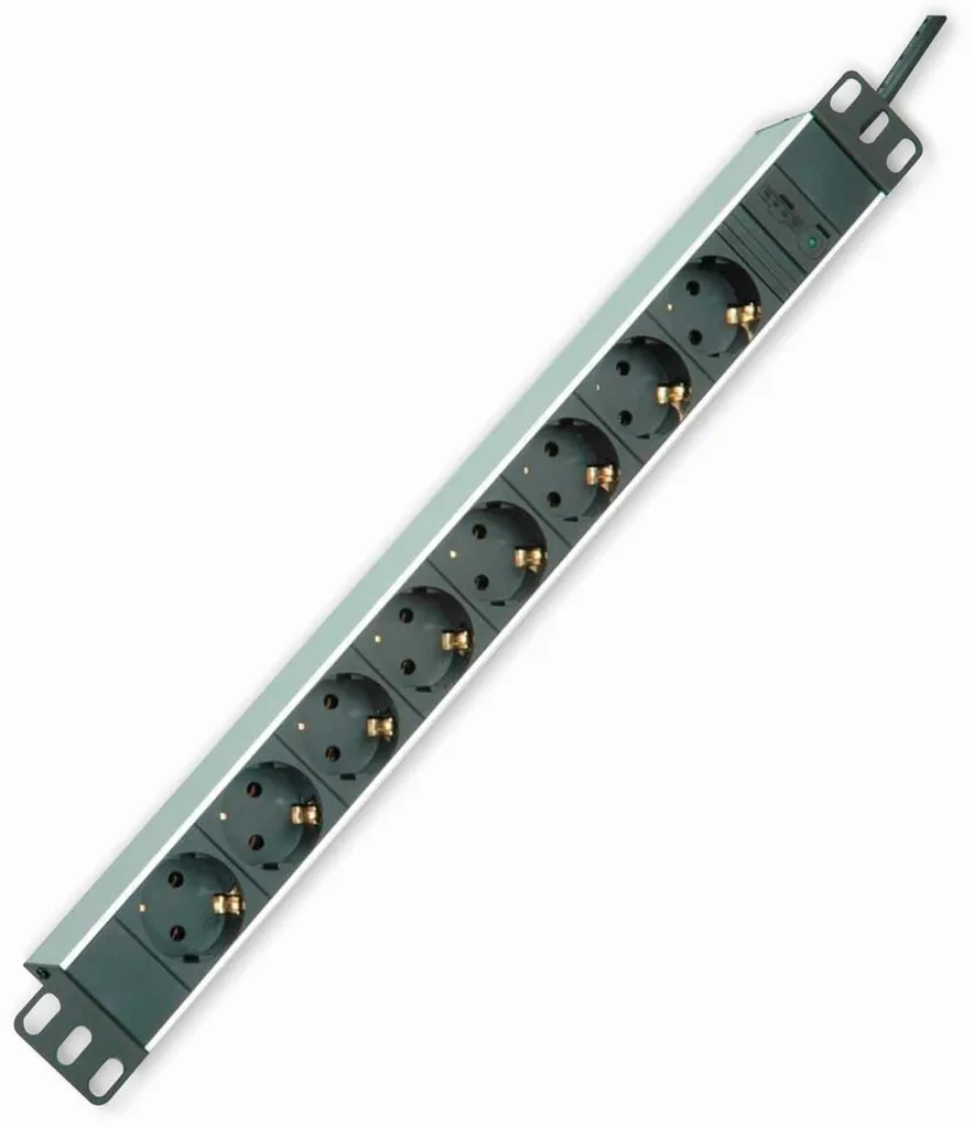 Ciabatta Professionale Alluminio ROLINE 19.07.1622 8 Prese 2m