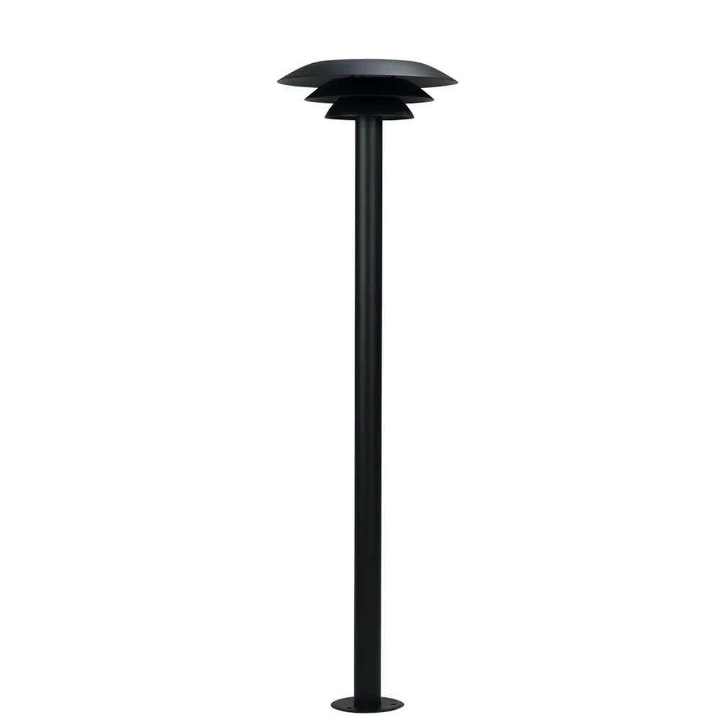 Luminaire Sol Extérieur Inox Noir IP44 Dyberg Larsen DL25 Durable G9