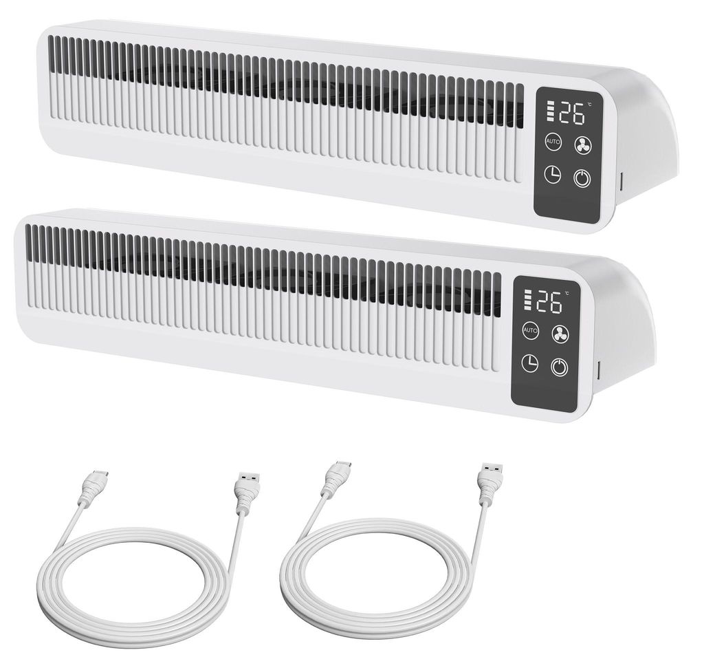 UISEBRT Radiatorkachelventilator, 2 stuks, met automatische Productafbeelding 