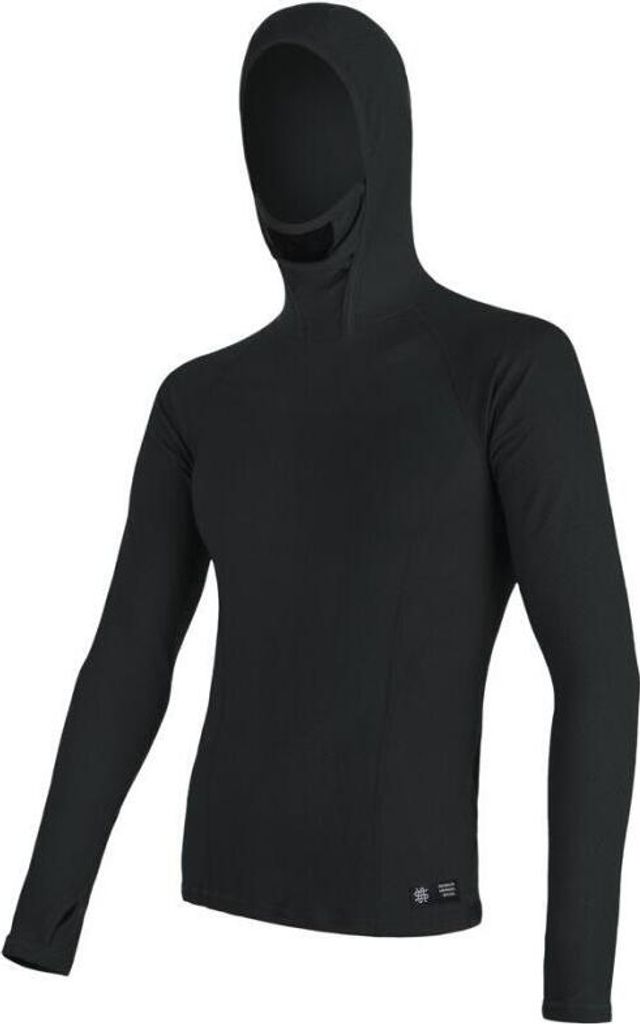 T-shirt Sensor Merino DF Herren lang mit Kapuze schwarz größe XL 16200084-03