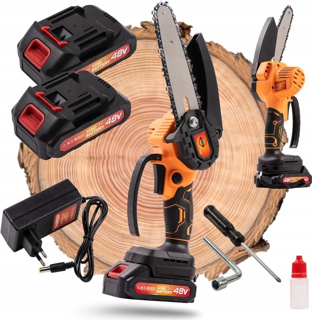 Mini tronçonneuse sans fil 2X Performance Broche pour élagage jardin