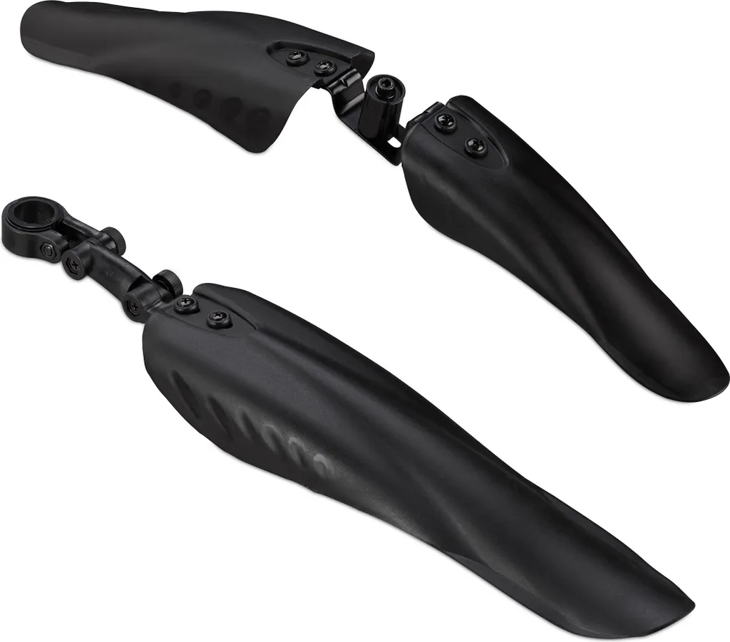 Lot de 5 Garde-Boue Vélo Noir 24-28" - Protection Avant/Arrière