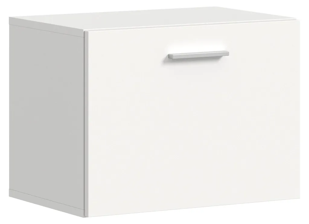 Fini le Désordre avec le Meuble à Chaussures Mural Vaga Blanc 52 cm