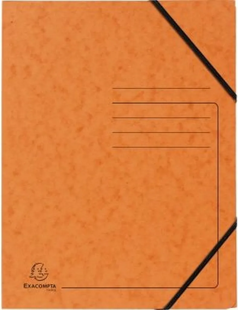 Chemise à rabats pour transport documents A4 Exacompta 555414E orange