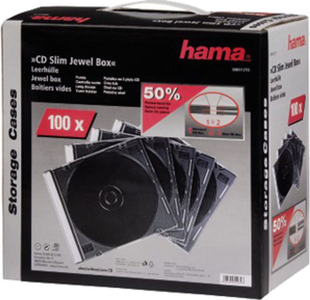 hama 1er CD-/DVD-Hüllen transparent, 100 St. Produktbild 