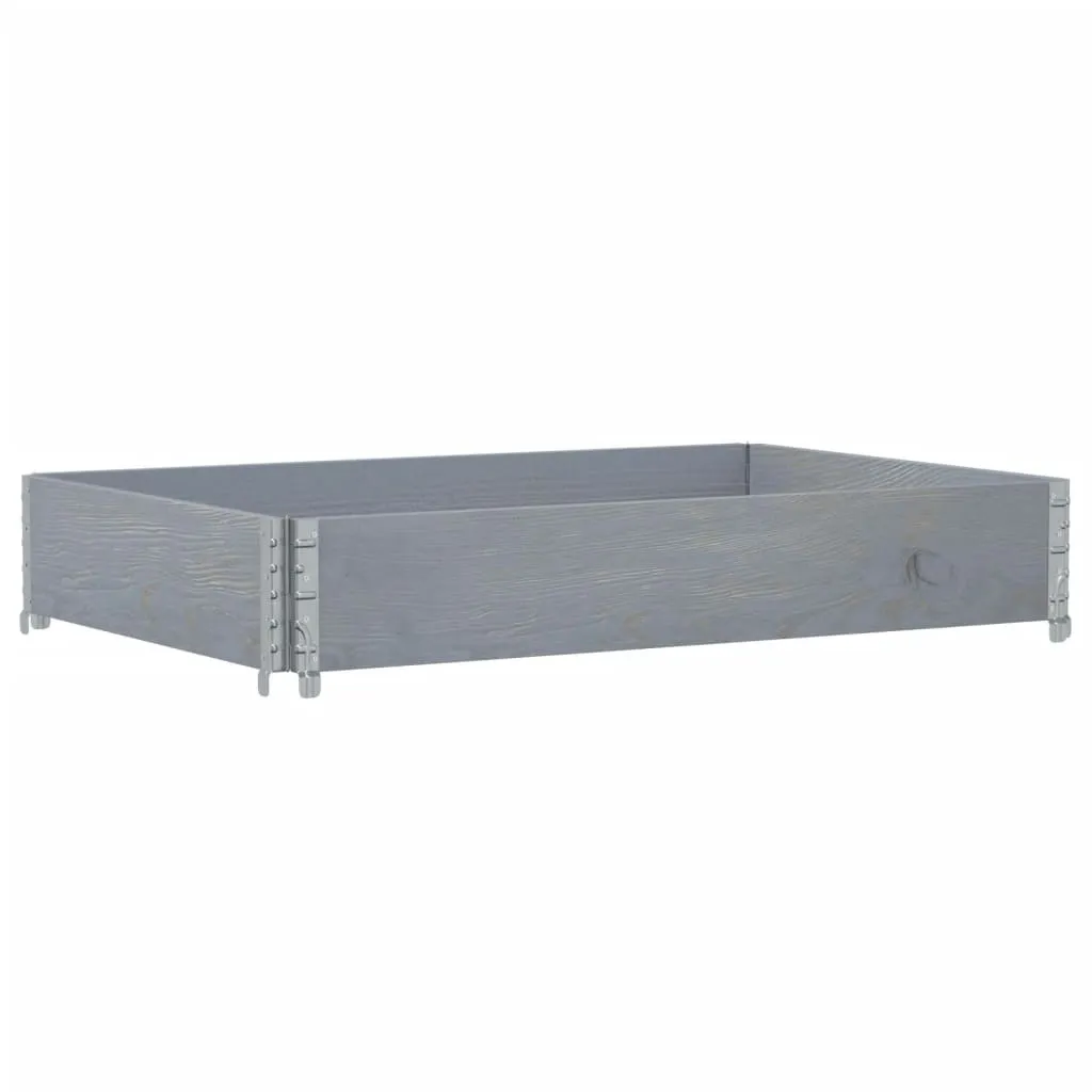 Sécurisez vos stocks avec la rehausse de palette 120x80 Pin Gris