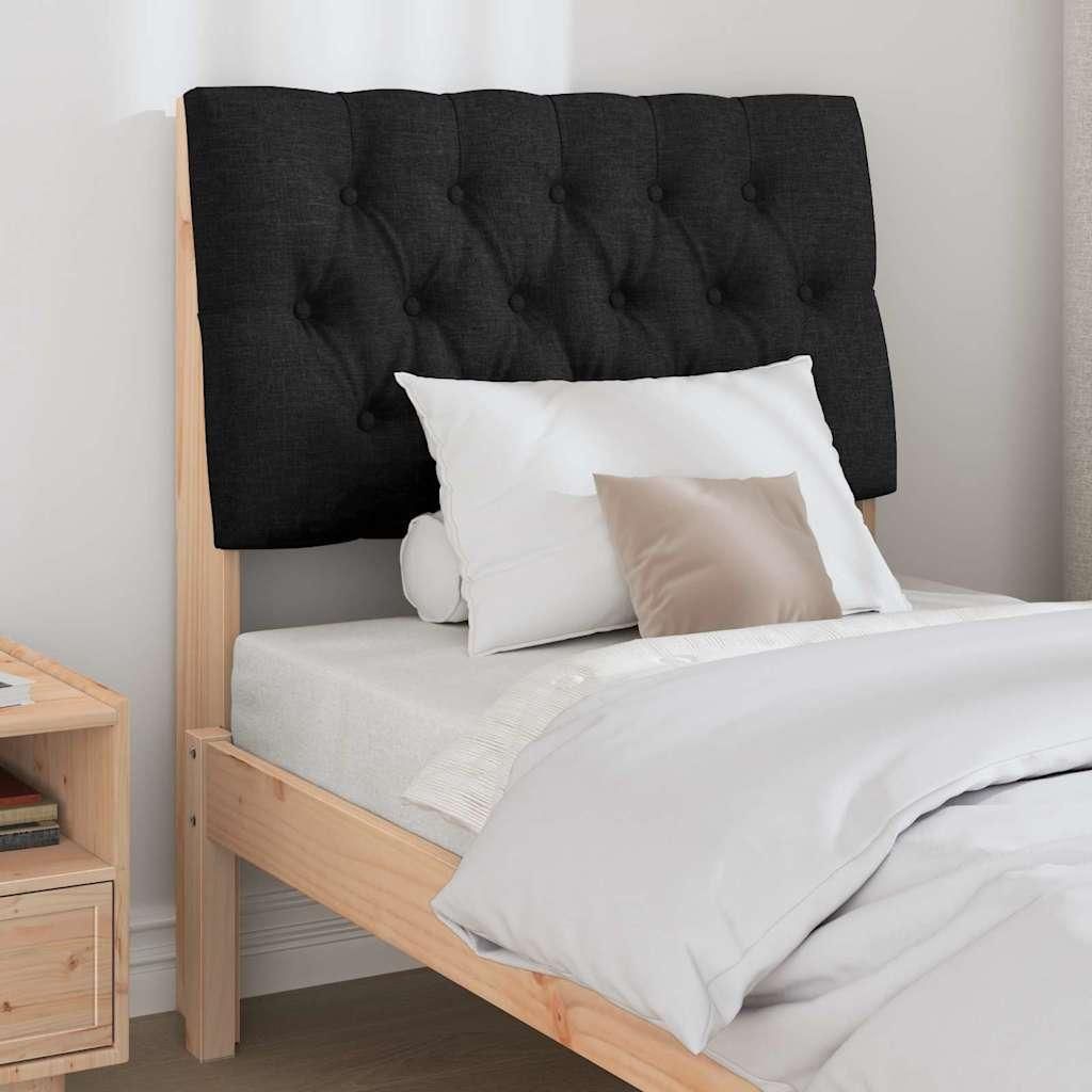 Langlebige Gepolstertes Kopfteil Schwarz 75cm Massives Kiefernholz - Möbel578710 - Kopfteile