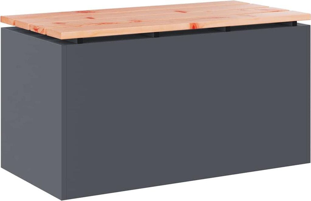 Gartenbank Anthrazit 80 x 40 x 43 cm