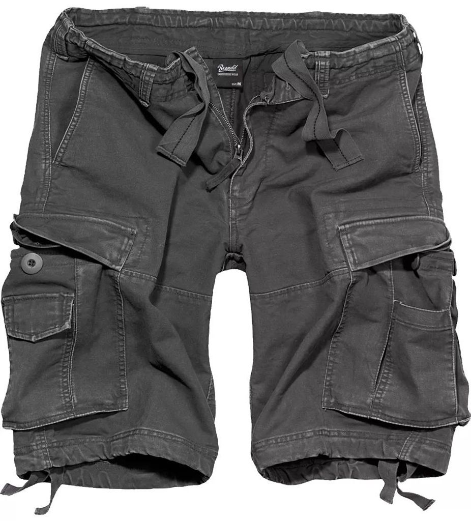 Brandit VINTAGE Outdoor Cargo Army Shorts charcoal - L Zdjęcie produktu 