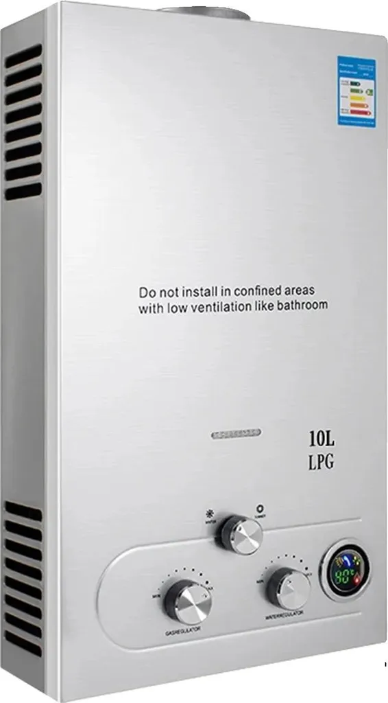 Chauffe-eau instantané mural 10L compact pour cuisine et salle de bain