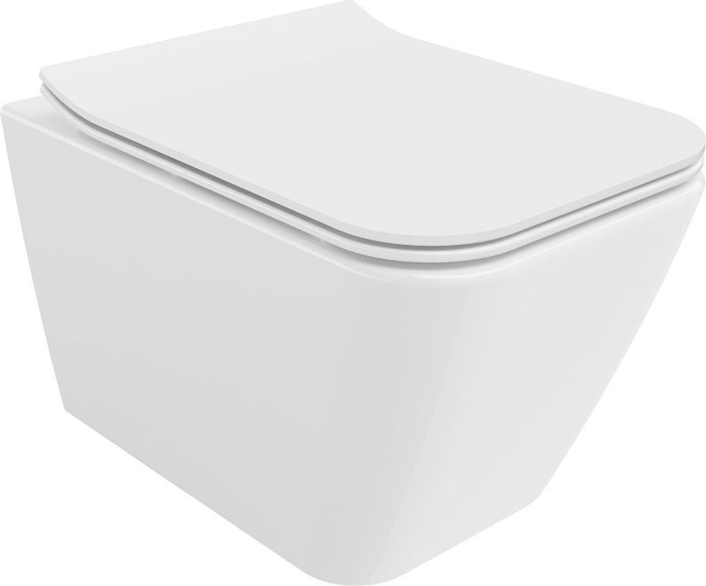 Mexen Cube WC misa Rimless s pomaly padajúcim sedátkom, Obrázok produktu 