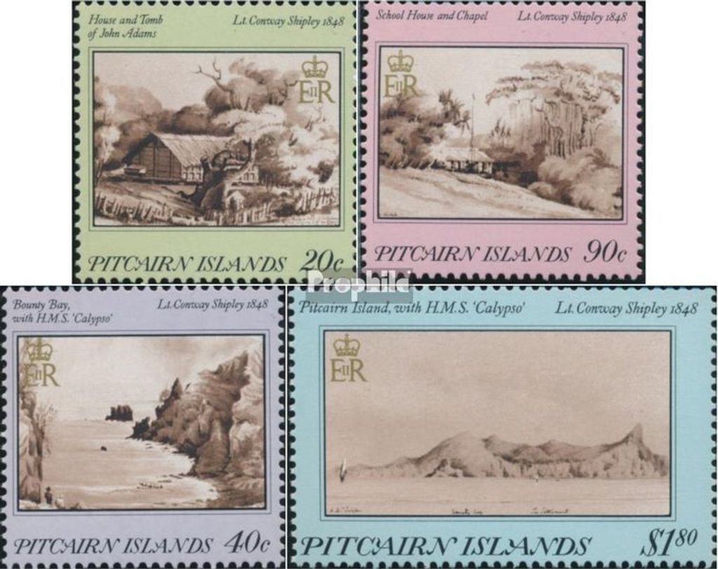 Briefmarken Pitcairn 1987 Mi 301-304 (kompl.Ausg.) postfrisch Gemälde des 19 Jahrhunderts
