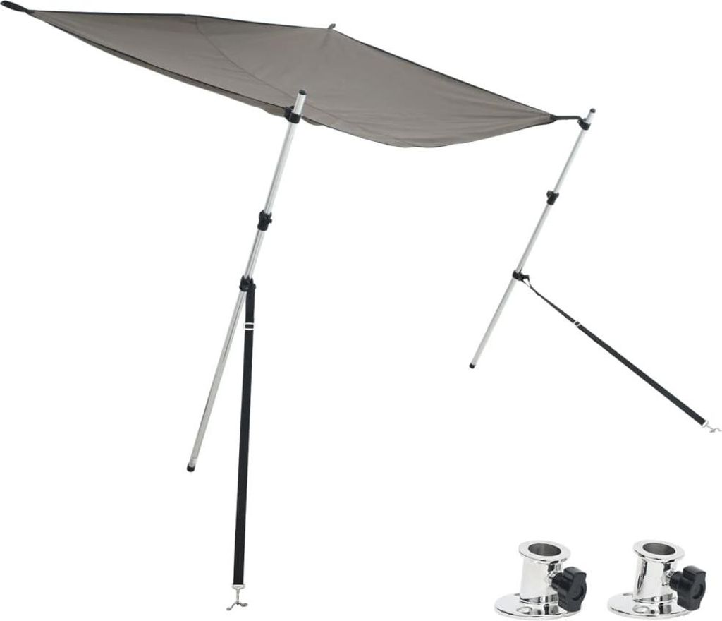 vidaXL T-Top-Beschattungsverlängerung Anthrazit 170x170x(113-182,5) cm