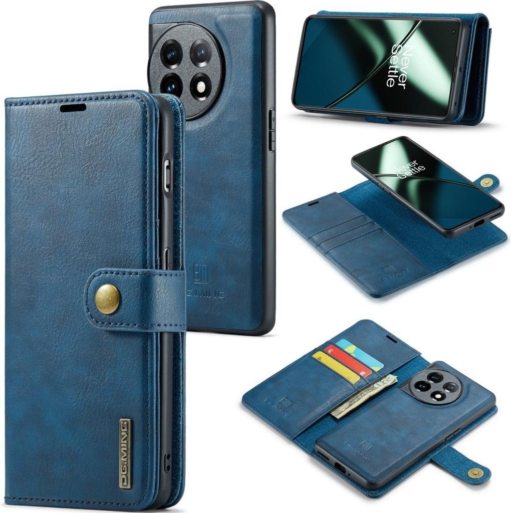 OnePlus 11 5G Hülle - DG.MING 2-in-1 Klapphülle & Back Cover - Blau