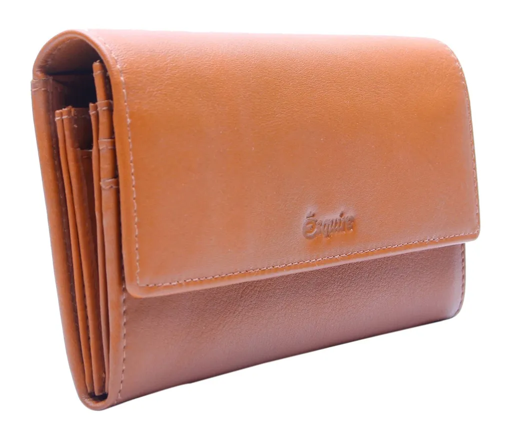 Accessoire de sac : Porte-monnaie Esquire Peru en cuir marron pratique