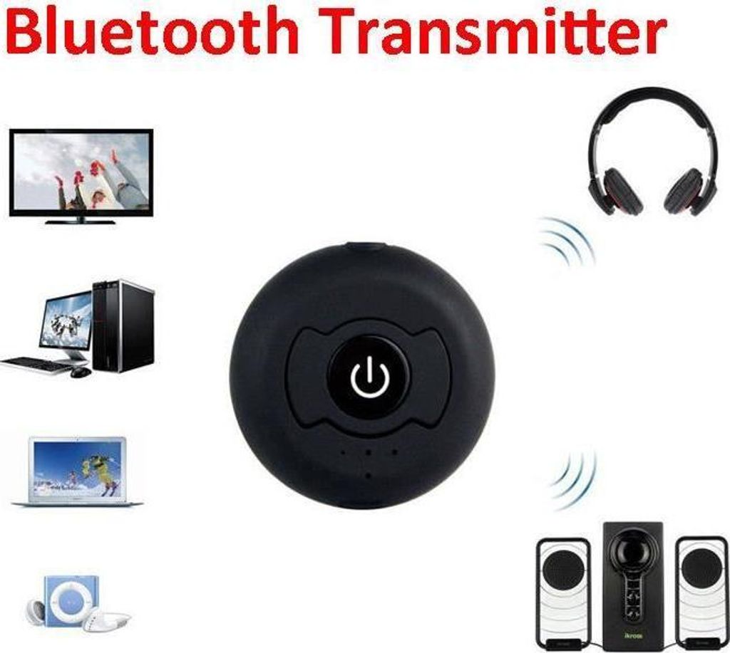 Multipoint-Bluetooth-Audio-Transmitter, Stereo-Musik-Dongle-Adapter für Smart-TV, PC, DVD-Player, Bluetooth 4.0, A2DP, MP3