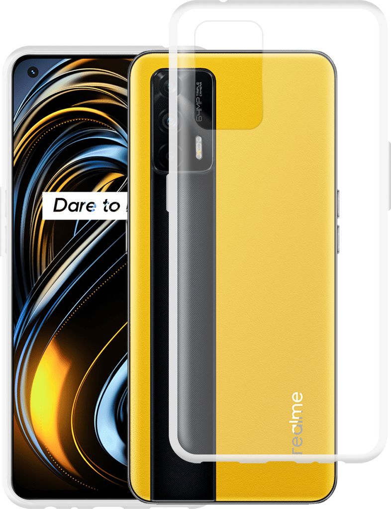 RankOne Handyhülle Für Realme GT Master Edition – Stoßfest, TPU Mit Lederoptik, Schwarz