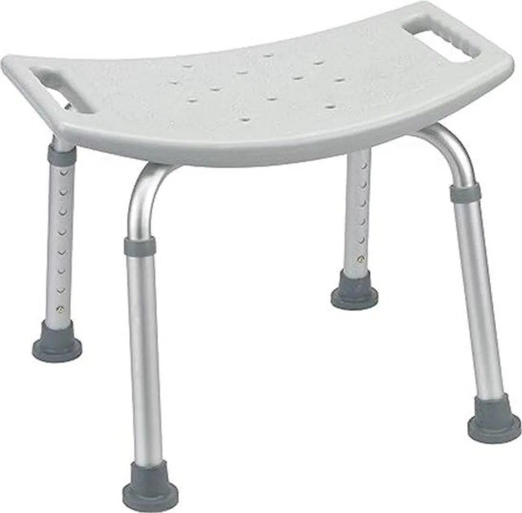 Siège de douche antidérapant 36 cm avec pieds réglables pour les aînés