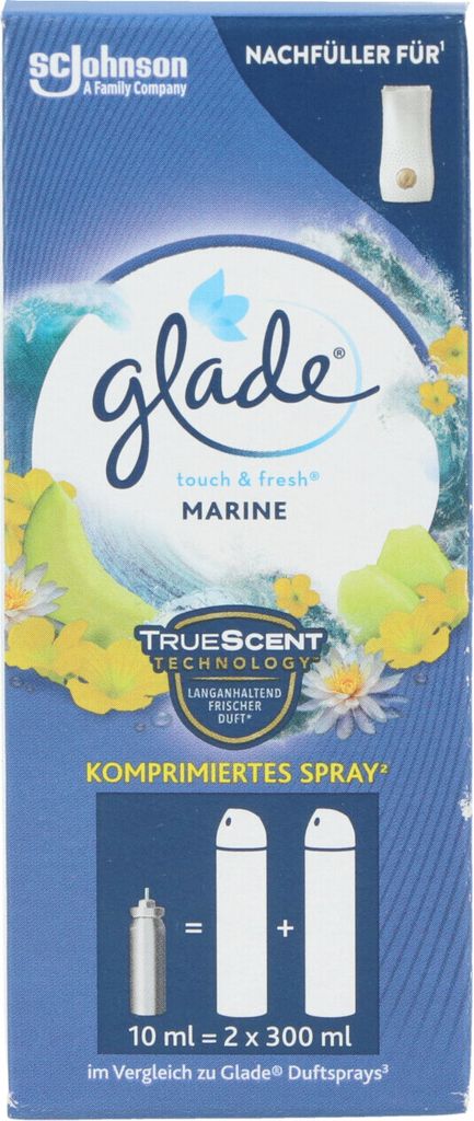 Glade by Brise Touch & Fresh Marine, Automatisches Spray, Flüssigkeit, Blumig, Orange, Flasche, 10 ml