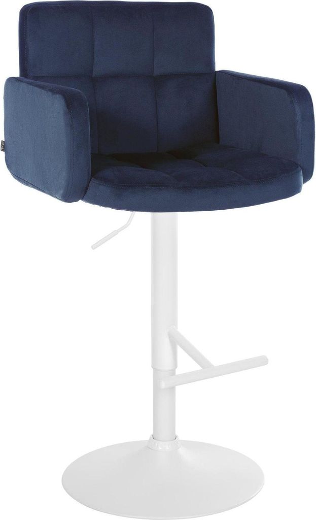Samt-Barhocker – Samt-Design – verstellbare Sitzhöhe und 360°-Drehung