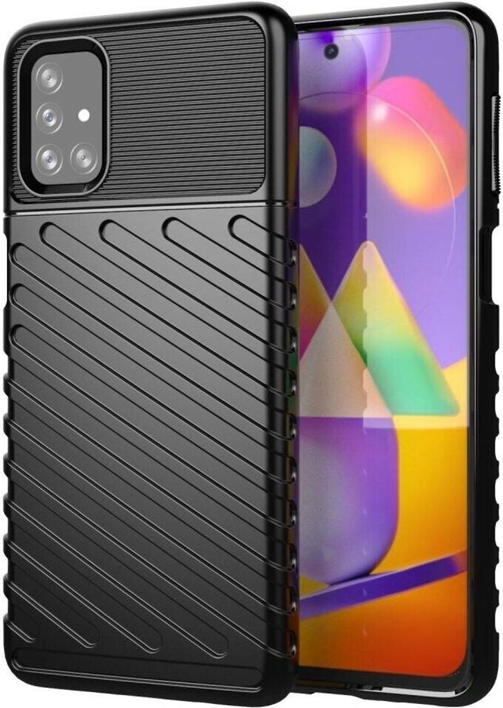 cofi1453 Hybrid Armor Etui SchutzHülle Thunder Case Bumper Cover Handyhülle Matt Hülle Robust Rutschfest für Samsung Galaxy A52s 5G (A528B)