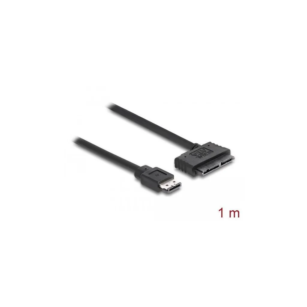 Câble SATA DeLOCK 84416 Longueur 1m avec Connecteurs Micro SATA Fins