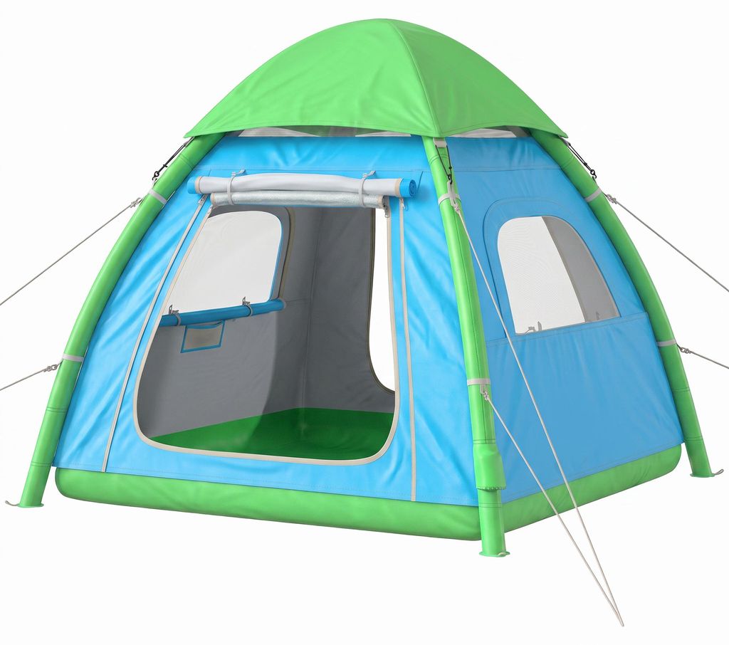 Outsunny opblaasbaar tent voor 3 personen, snelle opbouw, Productafbeelding 