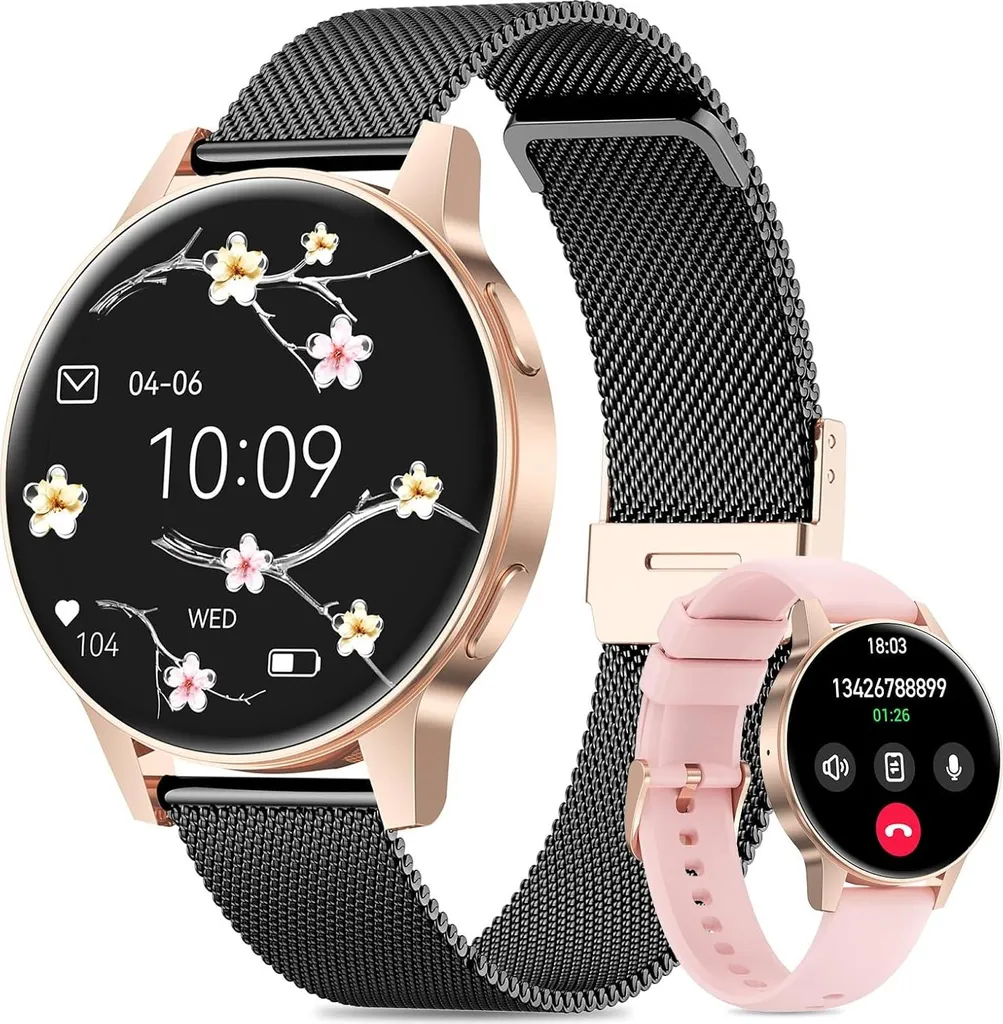 Smartwatch Donna 2025 IP68 HRV Siri - L'Orologio Tuttofare per Mamme