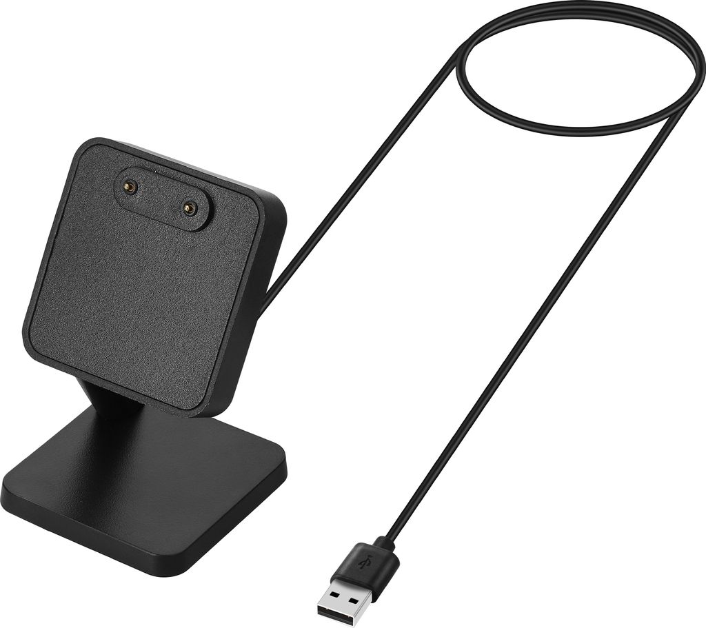 kwmobile USB Ladegerät kompatibel mit Samsung Galaxy Fit 3 / Huawei Watch Fit 3 - USB Kabel Charger Stand - Smart Watch Ladestation - Docking Station
