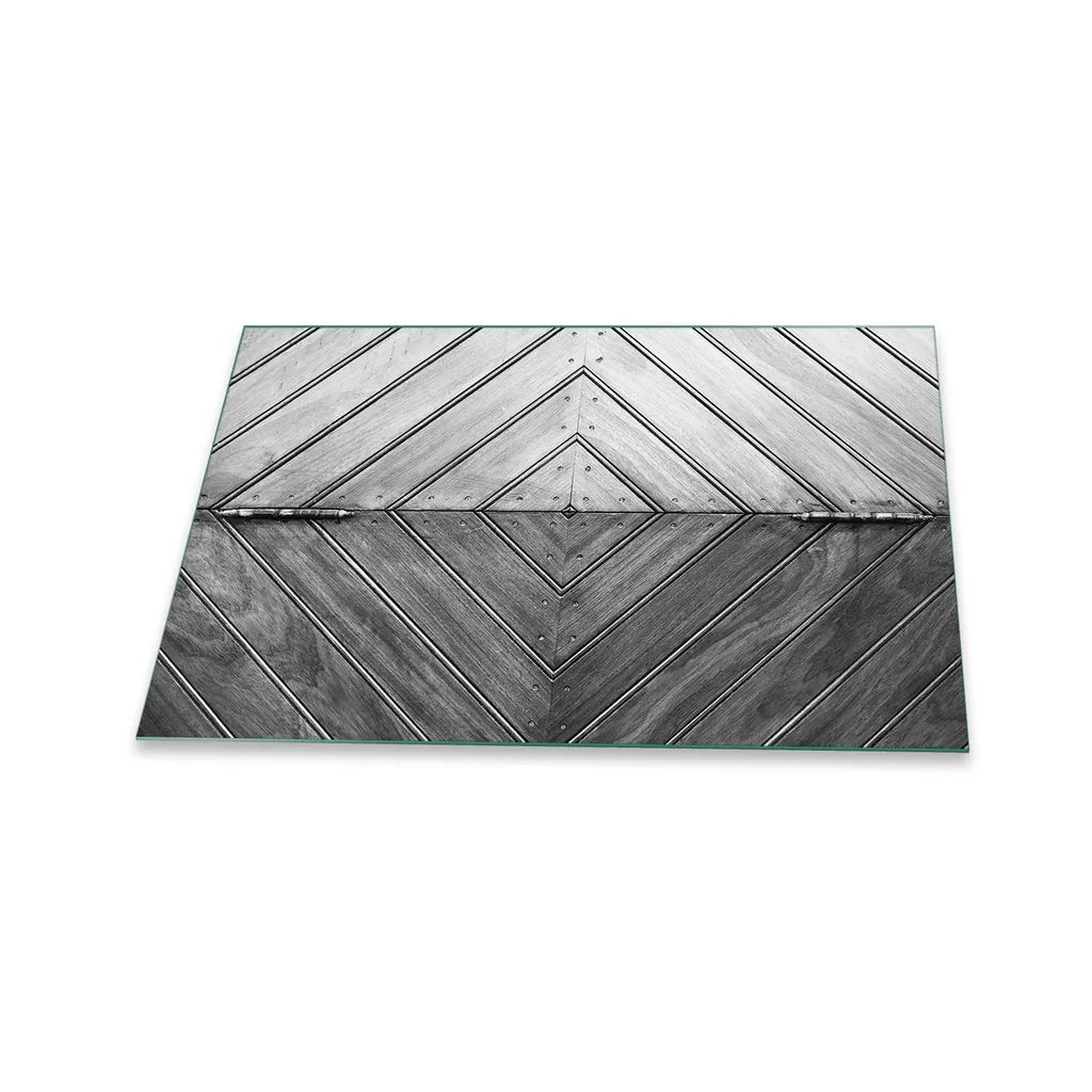 Copripiano in Vetro 80x52 Nero Retro | Protezione Piano Induzione