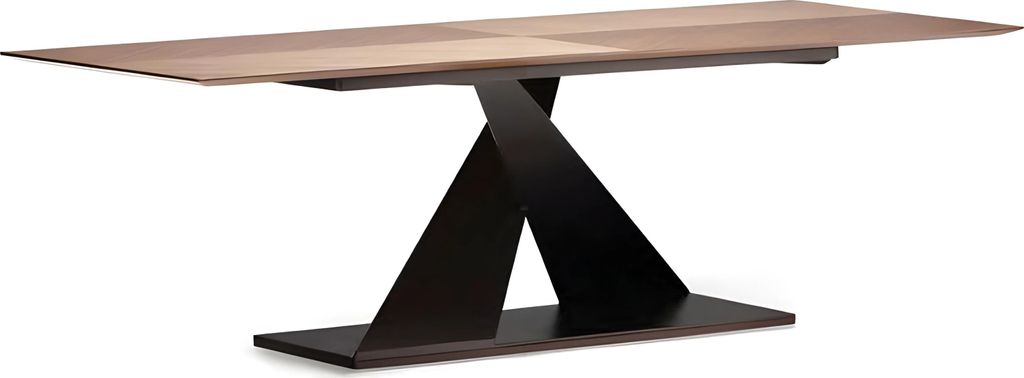 Eleganter Esstisch aus Holz in warmem Braun für modernes Zuhause