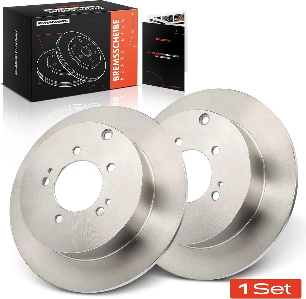 Paire de Disques de Frein Arrière pour Peugeot 4007 et Mitsubishi Outlander II